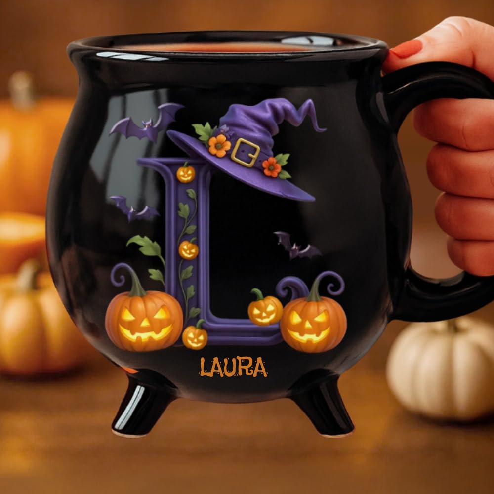 Sherum Ceramic Witch Cauldron Coffee Mug