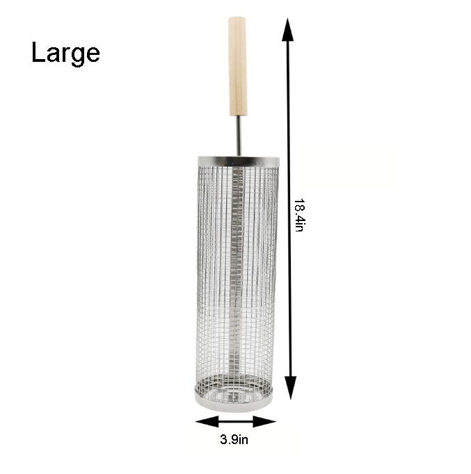 Sherum Rolling Grilling Basket with Handle