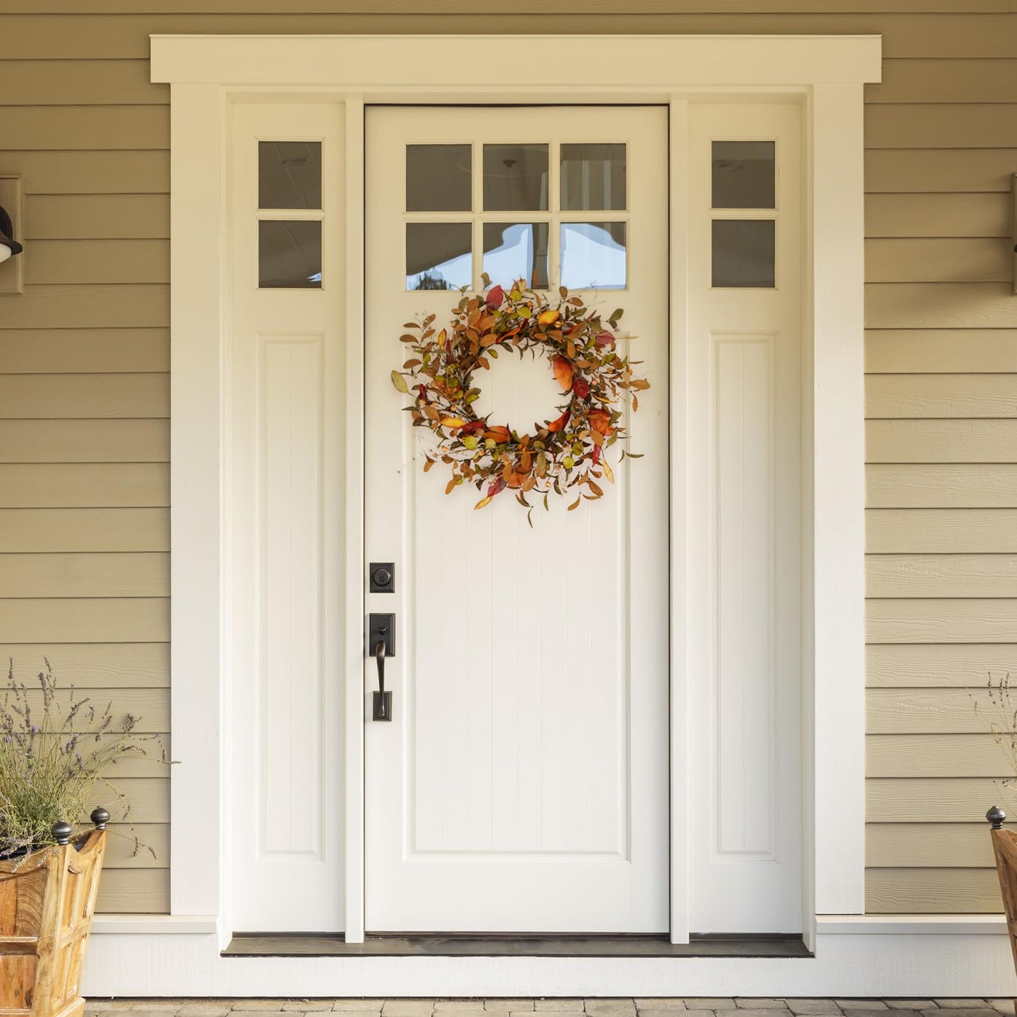 Sherum Fall wreath for the front door